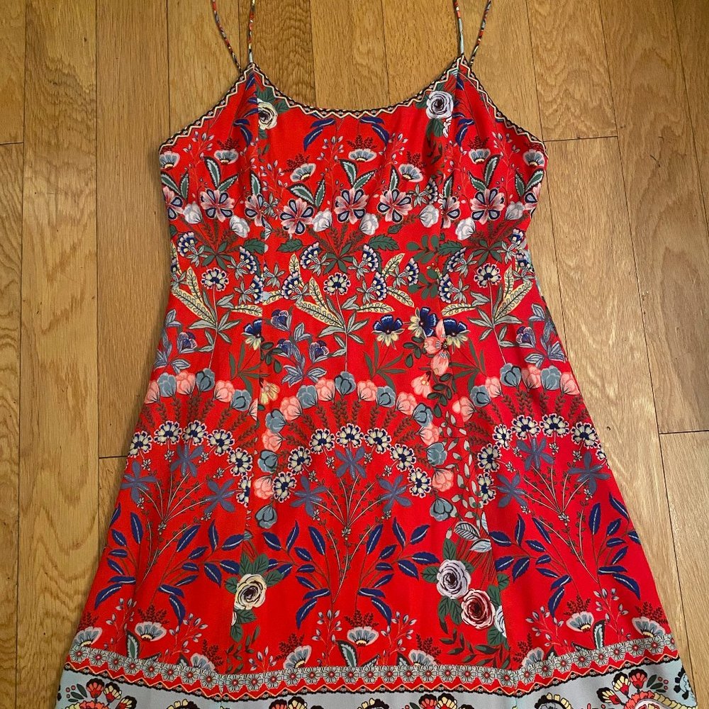 Alice + Olivia Wild Flower Print Mini Dress
